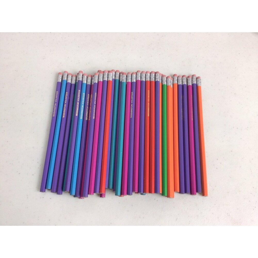 Wooden Pencil Lot Washington Volunteers NEW 50 Count - Picture 3 of 5